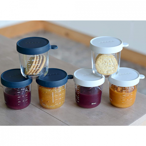 Set 6 recipiente sticla 250ml - Bleumarin [1]