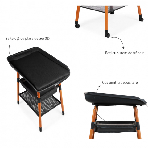 Masuta de infasat Childhome Evolux Nuc/Negru [4]