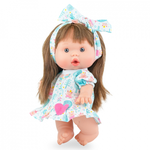 Marina and Pau - Papusa Marina & Pau Nenote Party 26 cm Nina Bleu