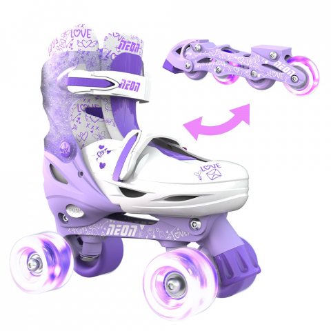 Neon - Role 2 in 1 Neon Combo Skates marime 34-37 Purple
