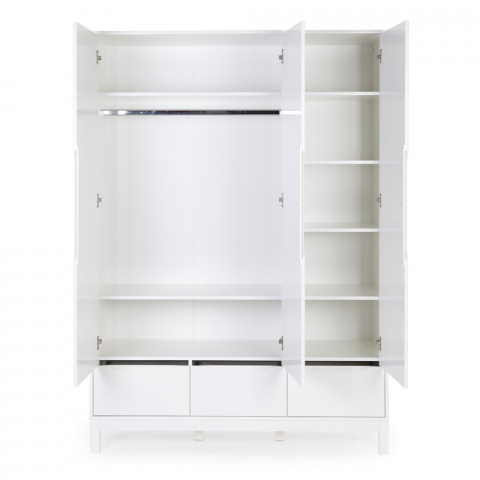 Dulap Childhome Jota 135x45x190 cm, MDF Alb [2]