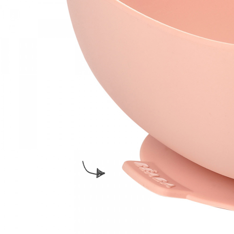 Bol silicon cu ventuza - Roz [2]
