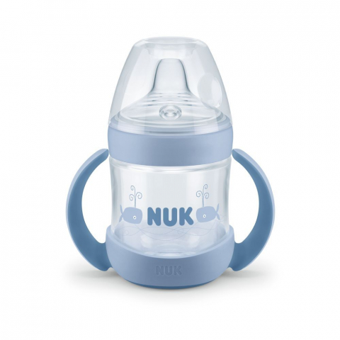 Nuk - Biberon Nuk Nature Sense Cu Tetina De Invatare Bleu