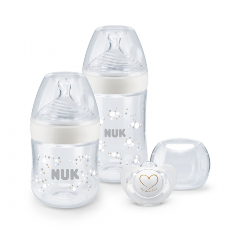 Nuk - Set Nuk Nou Nascut Nature Sense Start cu Control Temperatura Alb