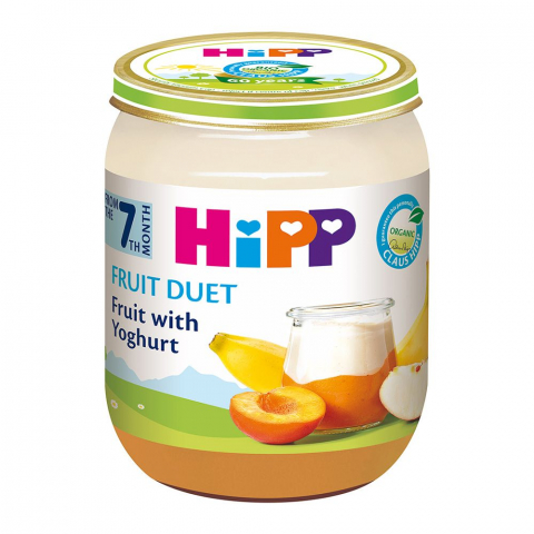 HiPP - Piure HiPP Fruit-Duet iaurt cu fructe 160g
