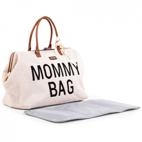 Geanta de infasat Childhome Mommy Bag Teddy Ecru [2]