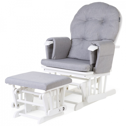 Mobilier si decoratiuni - Fotoliu balansoar pentru alaptat Childhome cu suport pentru picioare, Gri