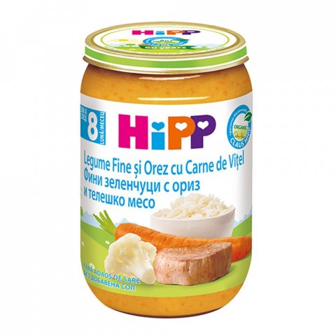 HiPP - Meniu HiPP vitel cu legume 220g