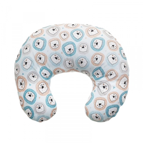 Fiki Miki - Perna de Alaptare Fiziologica Husa Bumbac Model Lei 72 cm