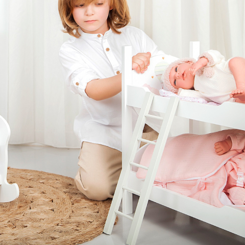 Pat supraetajat din lemn pentru papusi Arias Firenze, 50x27.50x49.50 cm [1]