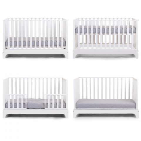 Patut Childhome Ref 17 cu laterala detasabila 70x140 cm, MDF Alb [1]