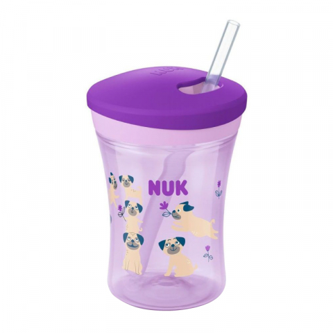 Nuk - Cana Nuk Evolution Action cu pai 230 ml de la 12 luni Mops