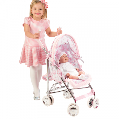 Carucior pliabil pentru papusi Arias Valentina, 34x61x73 cm [2]