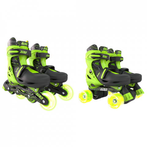 Role 2 in 1 Neon Combo Skates marime 30-33 Green [1]