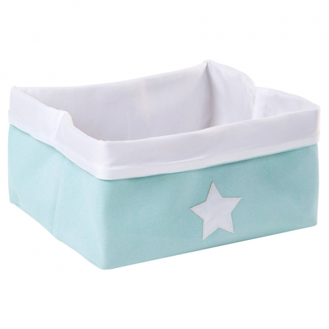 Mobilier si decoratiuni - Cos depozitare panza Childhome 40x30x20 cm, Menta