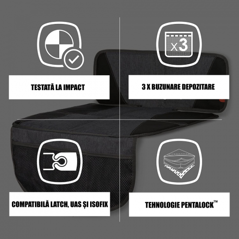 Protectie bancheta Diono Super Mat Gray [4]