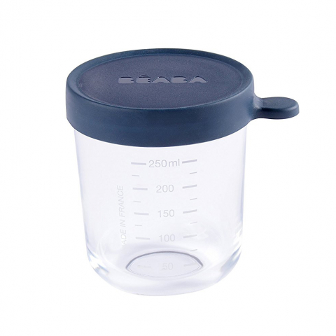 Beaba - Recipient ermetic sticla 250ml Albastru