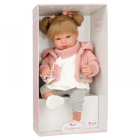 Papusa care rade Arias Iria Elegance 45 cm Pink/White [1]