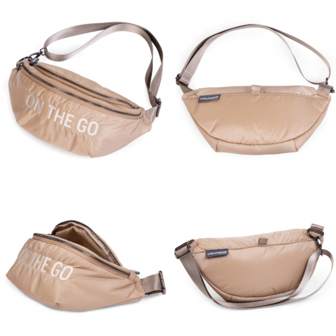 Geanta matlasata Childhome Banana On The Go Bej [1]