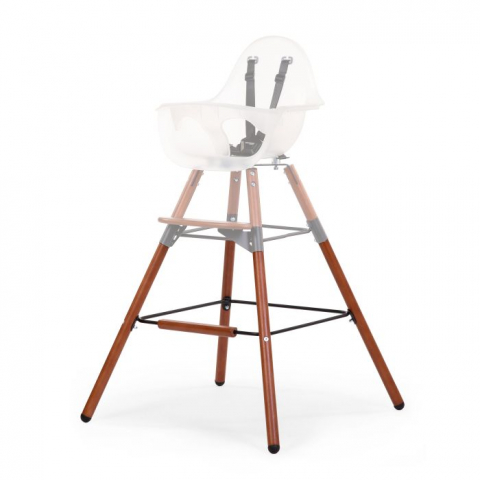 Set picioare cu suport pentru scaun de masa Childhome Evolu Nuc/Negru [2]