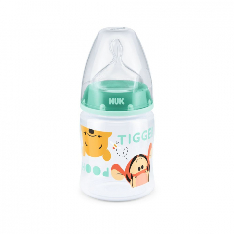 Nuk - Biberon Nuk First Choice 150 ml Tetina Silicon Disney Vernil 0-6 luni 