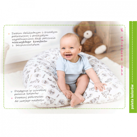 Perna Gravida 3 in 1 Husa Bumbac Bej Model Zebre 165cm [6]