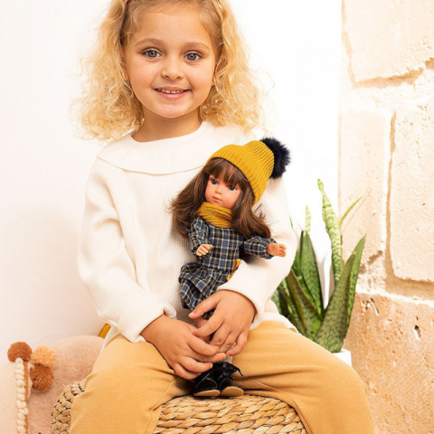 Papusa Arias Carlota Elegance 36 cm Mustard/Navy [2]