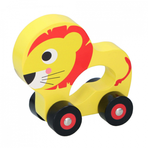 Marionette - Jucarie din lemn cu roti Marionette Leu