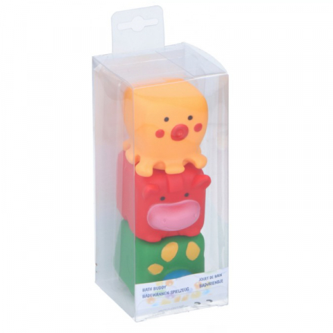 Eddy Toys - Set 3 jucarii de baie Eddy Toys, Caracatita, Vaca, Testoasa