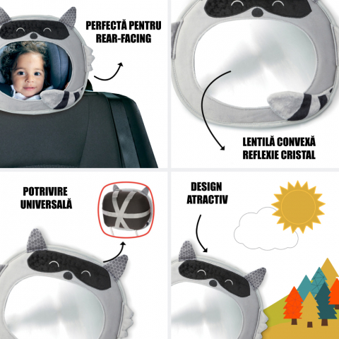Oglinda Retrovizoare Diono Easy View Racoon [1]