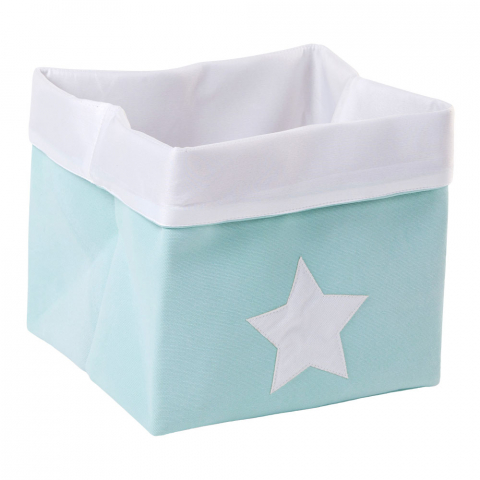 Mobilier si decoratiuni - Cos depozitare panza Childhome 32x32x29 cm, Menta