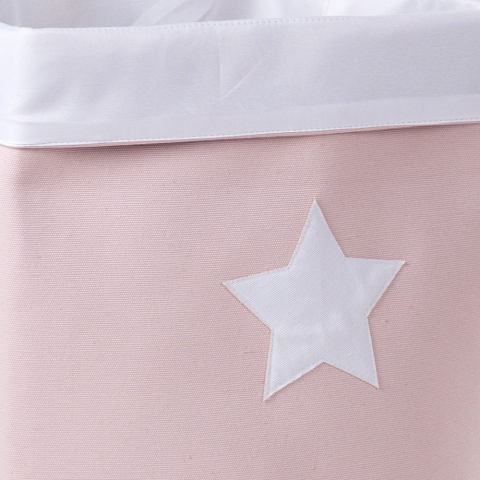 Cos depozitare panza Childhome 32x32x60 cm, Roz [1]