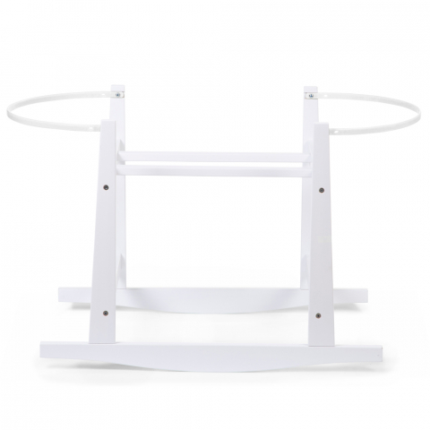 Suport balansoar Childhome pentru Cos bebe Moise, Lemn Alb [3]