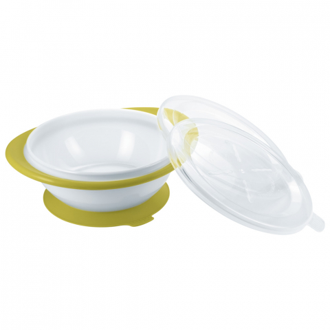 Nuk - Bol Nuk cu 2 capace si ventuza Verde