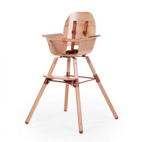 Childhome - Scaun de masa Childhome Evowood Natural/Ruginiu