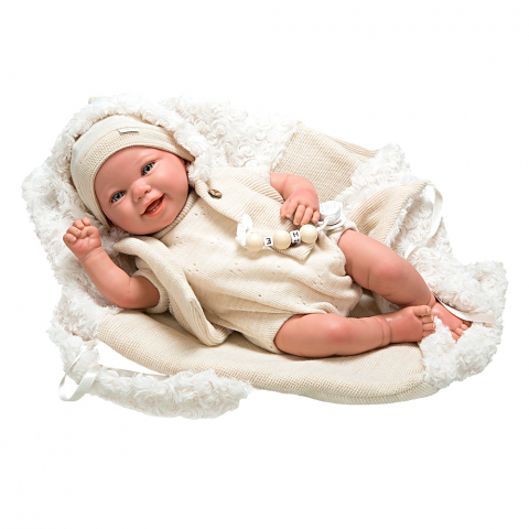 Arias - Papusa Reborn bebelus realist Arias Diego 45 cm Beige
