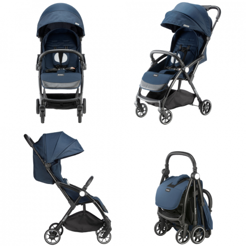 Carucior Leclerc Magic Fold Plus 2 in 1 Blue [1]