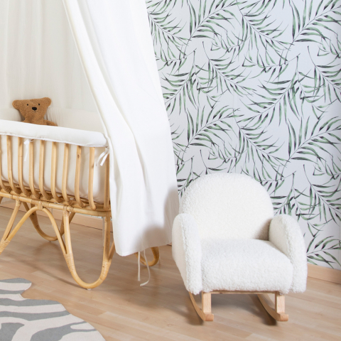 Scaun balansoar pentru copii Childhome Teddy Alb [4]