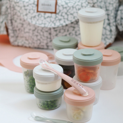 Set 12 recipiente hrana Beaba Eucalyptus 2x90 ml, 4x150 ml, 6x250 ml [4]