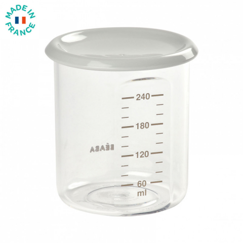 Beaba - Recipient ermetic din Tritan 240ml - Gri