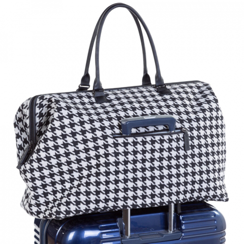 Geanta de infasat Childhome Mommy Bag Pied de Poule Negru [3]