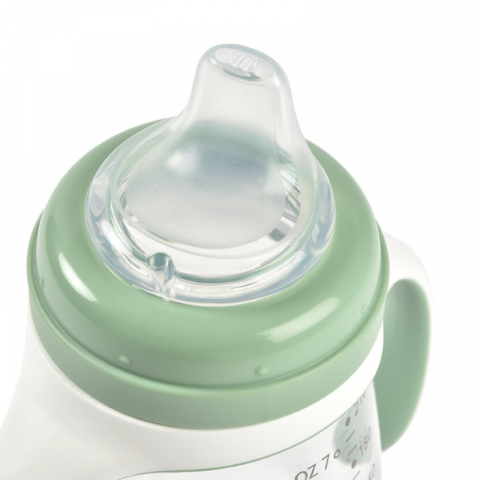 Biberon de invatare 2 in 1 din Tritan Beaba 210 ml Sage Green [2]