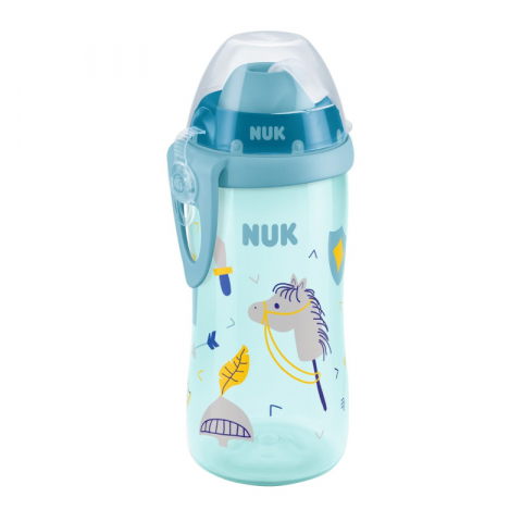 Nuk - Cana Nuk Flexi 300 ml cu pai moale de la 12 luni Bleu