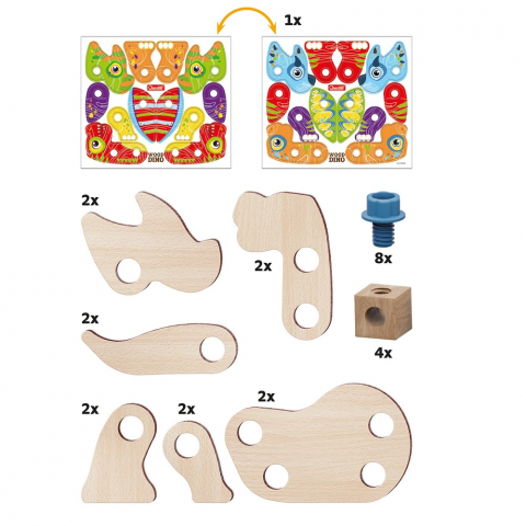 Set constructie dinozauri Quercetti Bio [5]