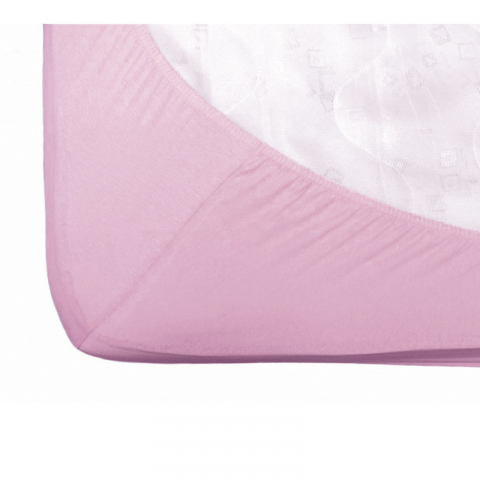 Cearsaf cu elastic jerse din bumbac Roz 95/65 cm [1]