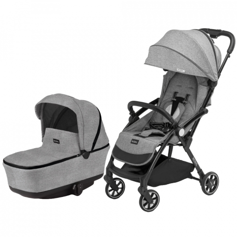 Leclerc - Carucior Leclerc Influencer 2 in 1 Grey Melange