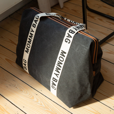 Geanta de infasat Childhome Mommy Bag Signature Negru [5]