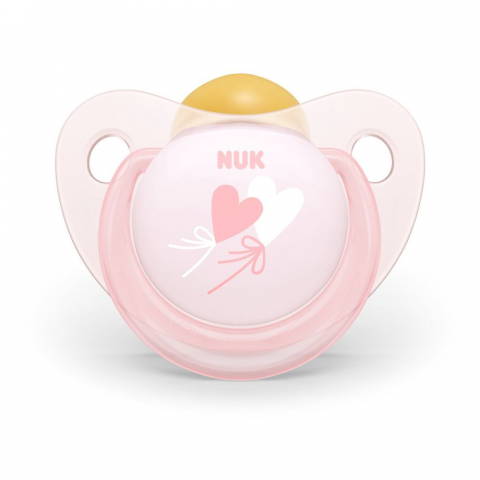 Nuk - Suzeta Nuk  Baby Rose Latex M1 Love 0-6 luni