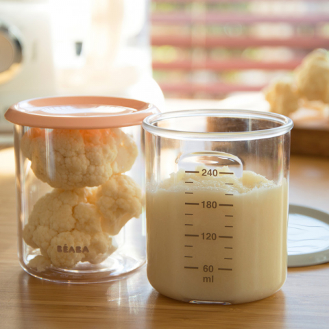 Set 2 recipiente ermetice din Tritan 240ml - Roz [1]