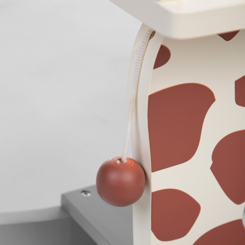 Balansoar Childhome Girafa 12-30 luni, MDF Ecru/Gri [1]